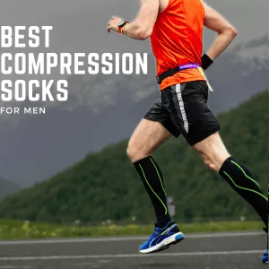 Best Compression Socks For Men Header, Man running